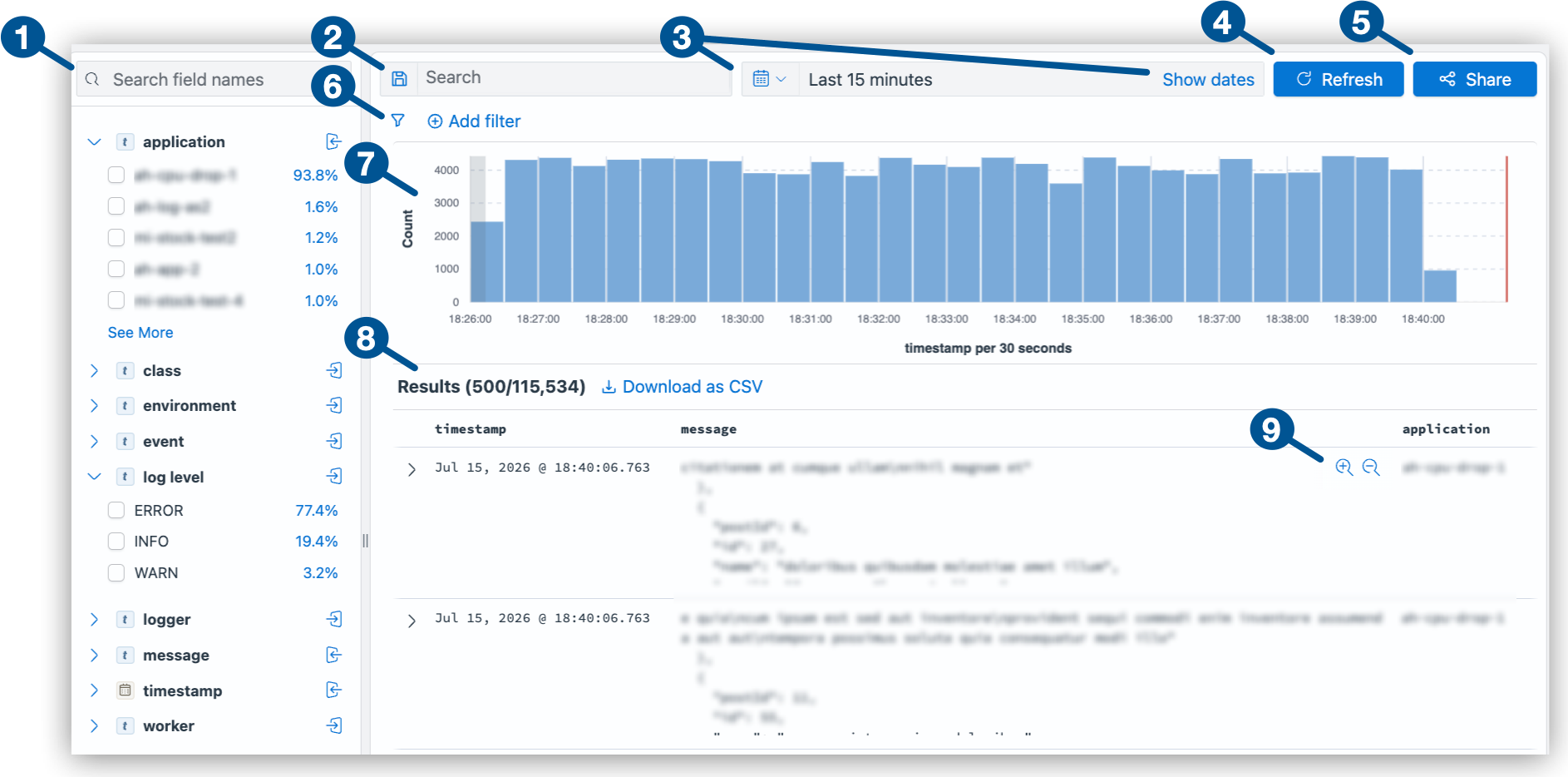 Log Search UI